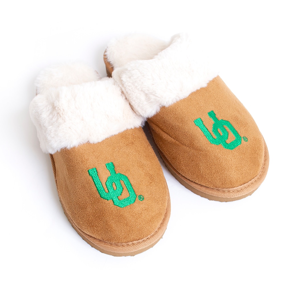 Interlocking UO, Zoozatz, Brown, Slipper, Accessories, Unisex, Brown, Faux Fur, 728174